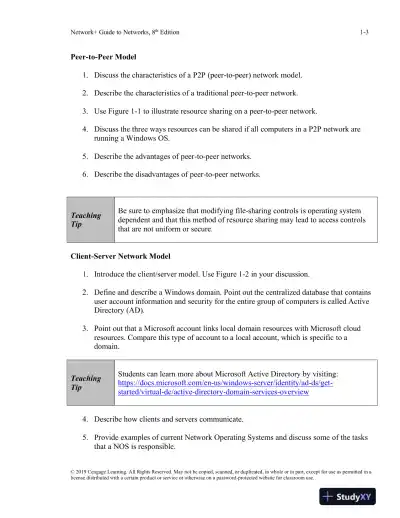 Network+ Guide To Networks, 8th Edition Lecture Notes - Page 4 preview image