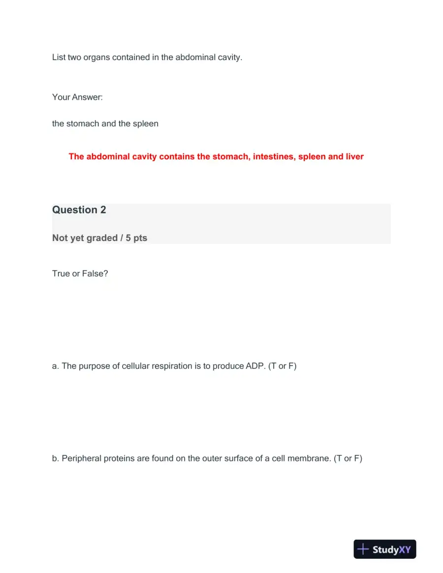 2022-2023 BIOD210 Biology Final Exam With Answers (23 Solved Questions), page 3