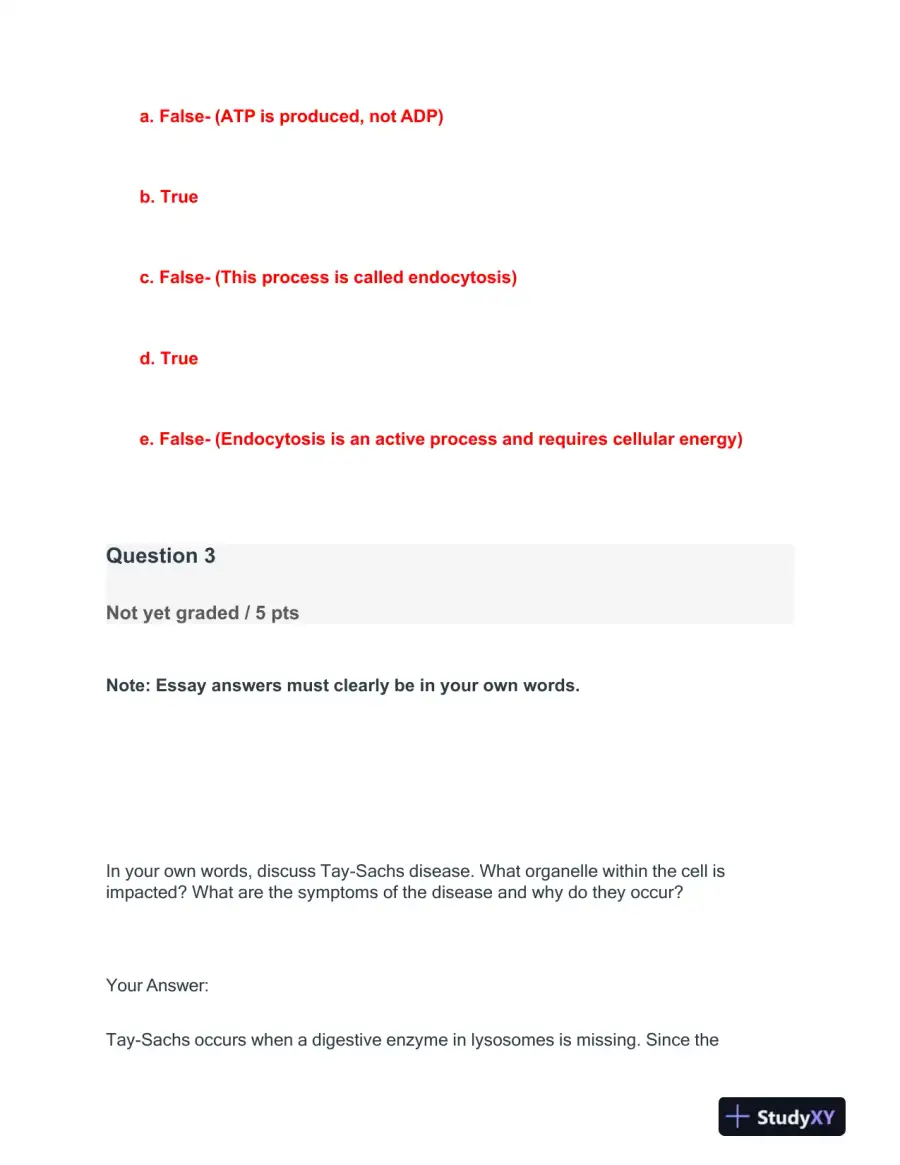 2022-2023 BIOD210 Biology Final Exam With Answers (23 Solved Questions), page 5