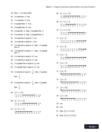 Solution Manual for Intermediate Algebra for College Students, 7th Edition - Page 6 preview image