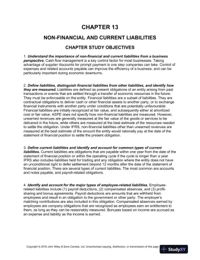 Test Bank For Intermediate Accounting: Volume 1, 11th Canadian Edition - Page 1 preview image