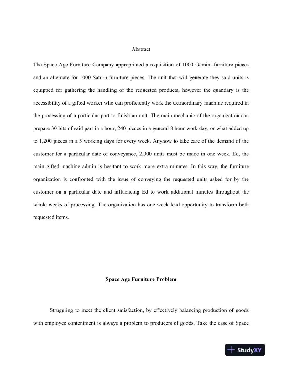 Space Age Furniture Problem, page 3