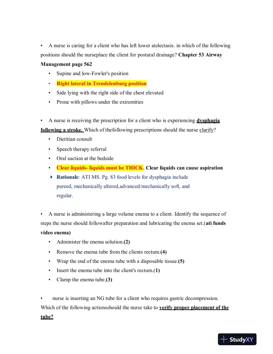 2019 ATI Mental Health Proctored Exam with Answers (70 Solved Questions), page 6