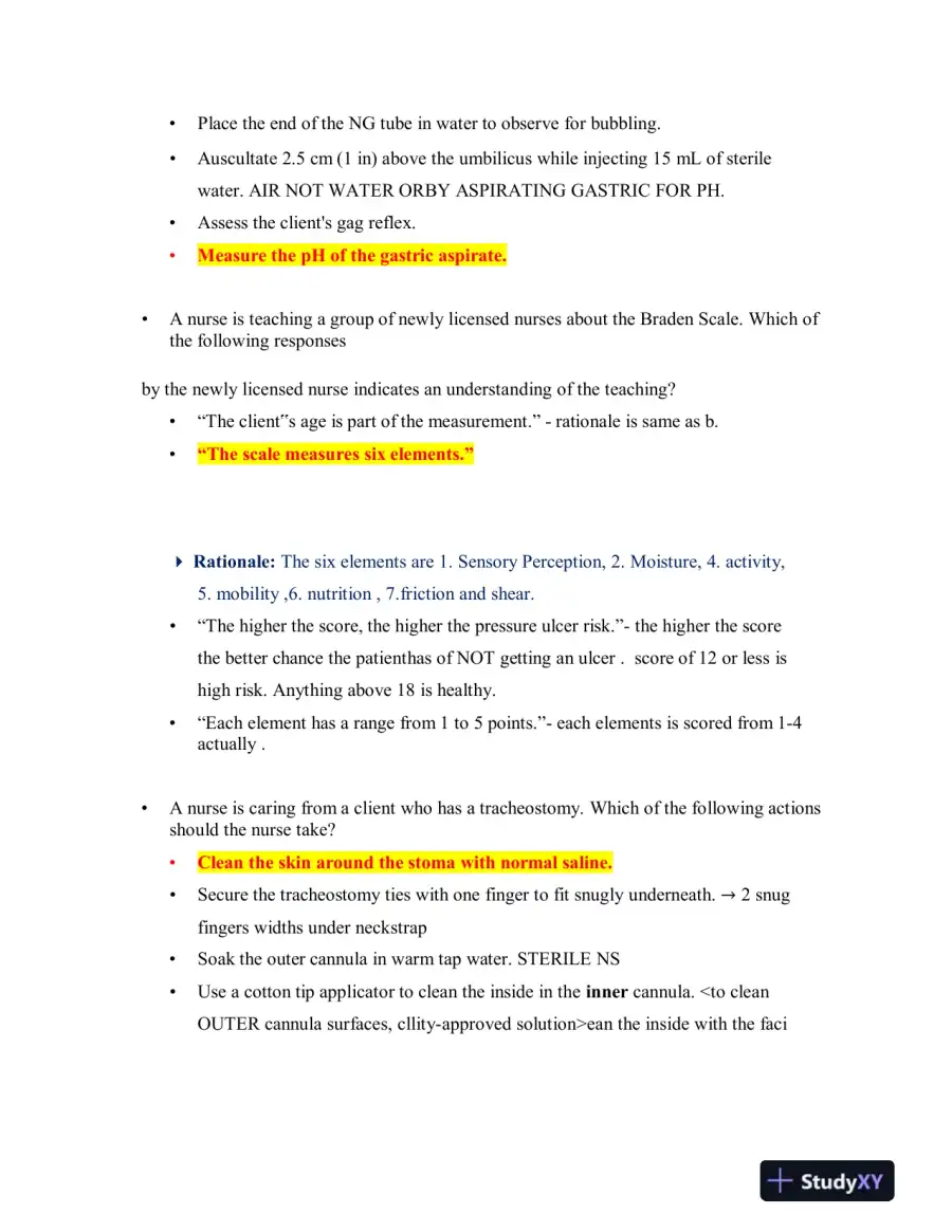 2019 ATI Mental Health Proctored Exam with Answers (70 Solved Questions), page 7