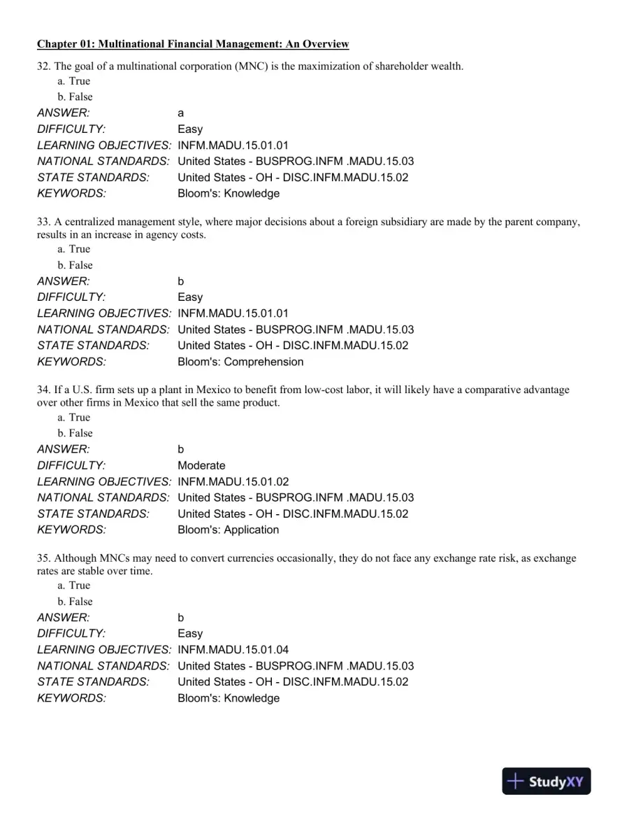 International Financial Management 13th Edition Test Bank, page 11