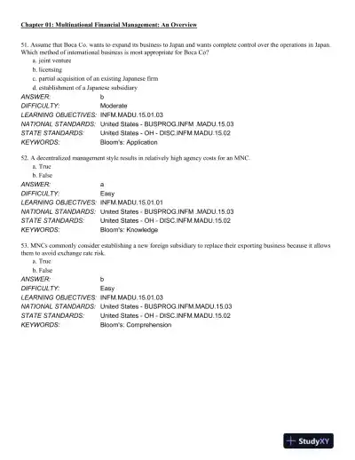 International Financial Management 13th Edition Test Bank - Page 16 preview image