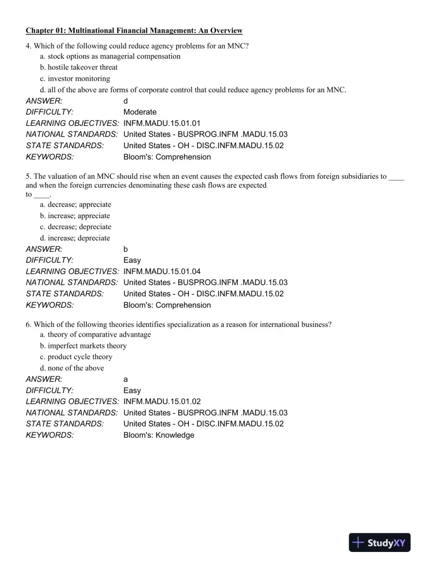International Financial Management 13th Edition Test Bank, page 3