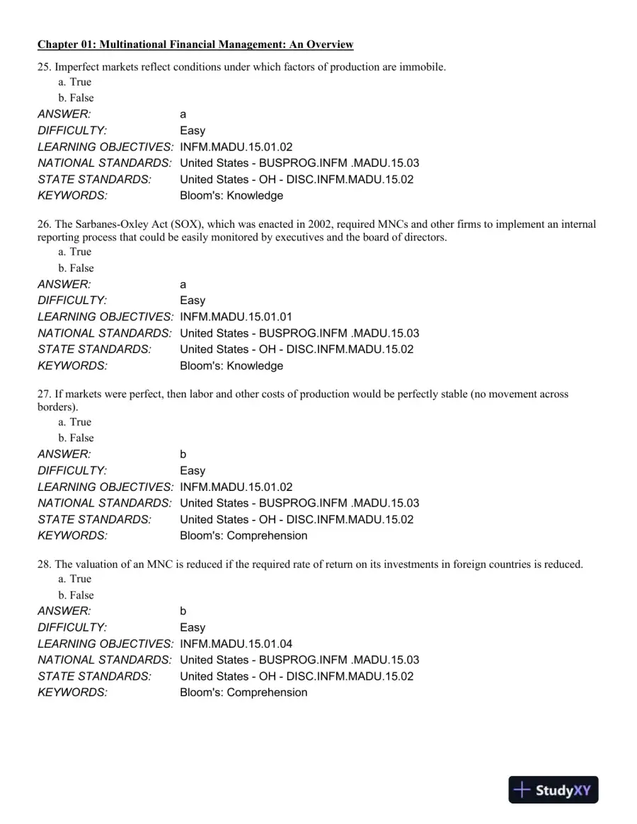 International Financial Management 13th Edition Test Bank, page 9