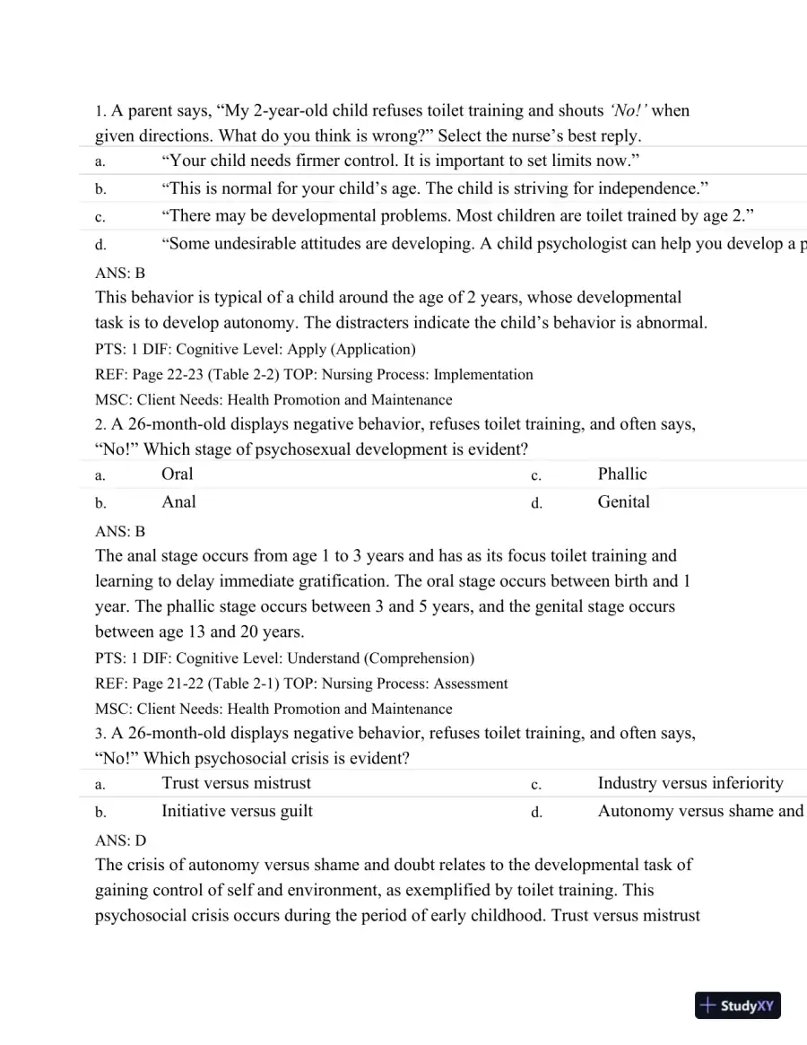 Test Bank For Varcarolis' Foundations Of Psychiatric Mental Health Nursing: A Clinical Approach, 7th Edition, page 14