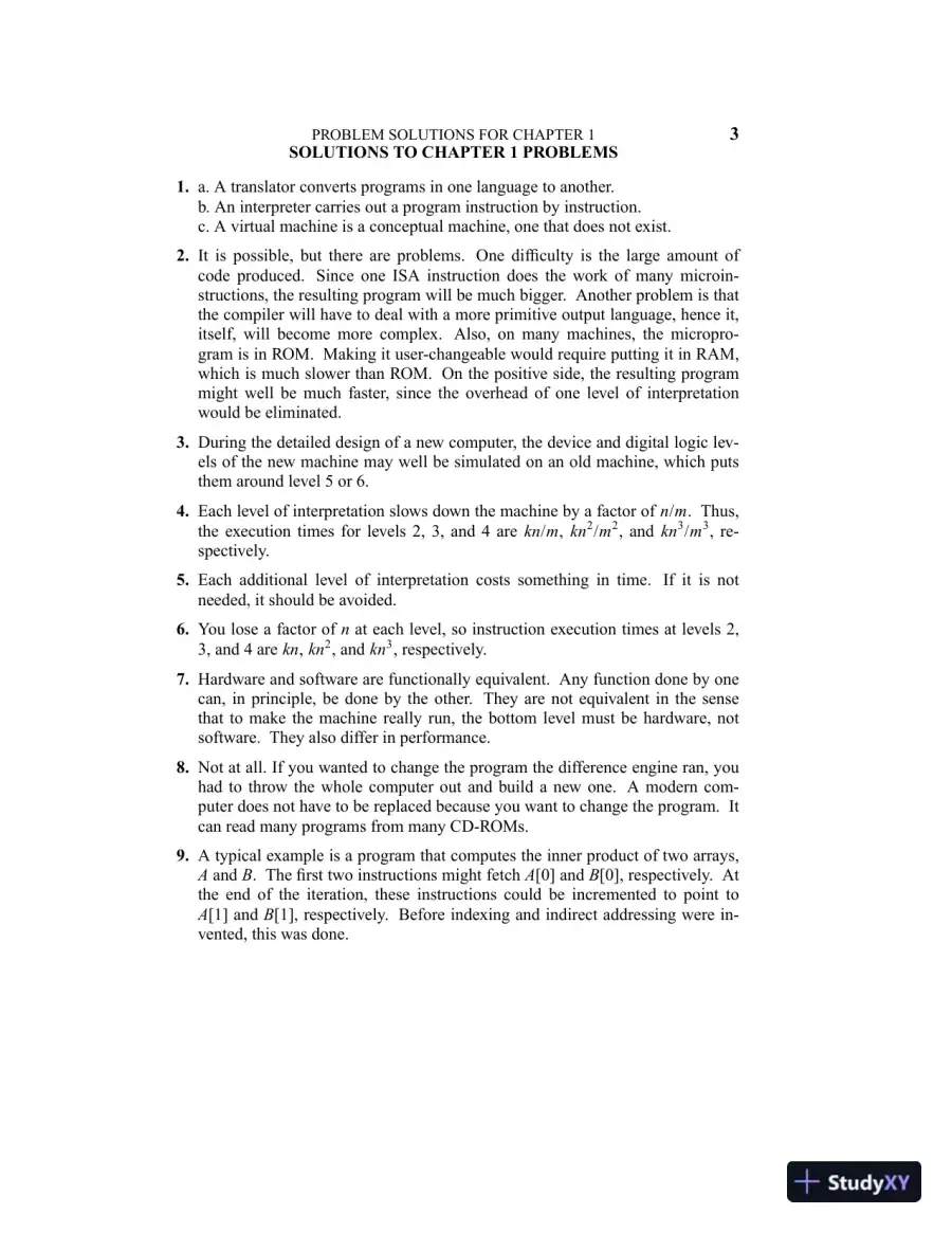 Solution Manual For Structured Computer Organization, 6th Edition, page 3