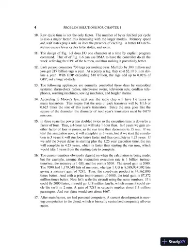 Solution Manual For Structured Computer Organization, 6th Edition - Page 4 preview image