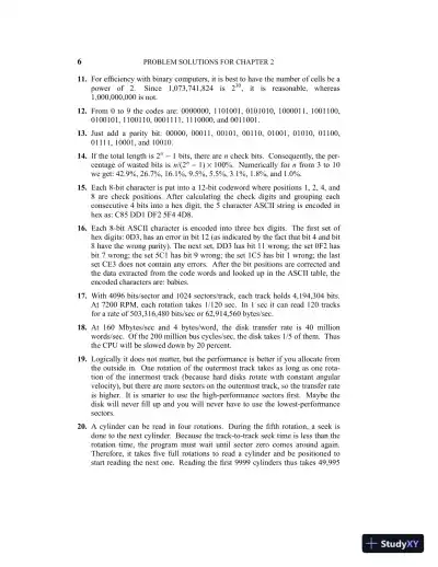 Solution Manual For Structured Computer Organization, 6th Edition - Page 6 preview image