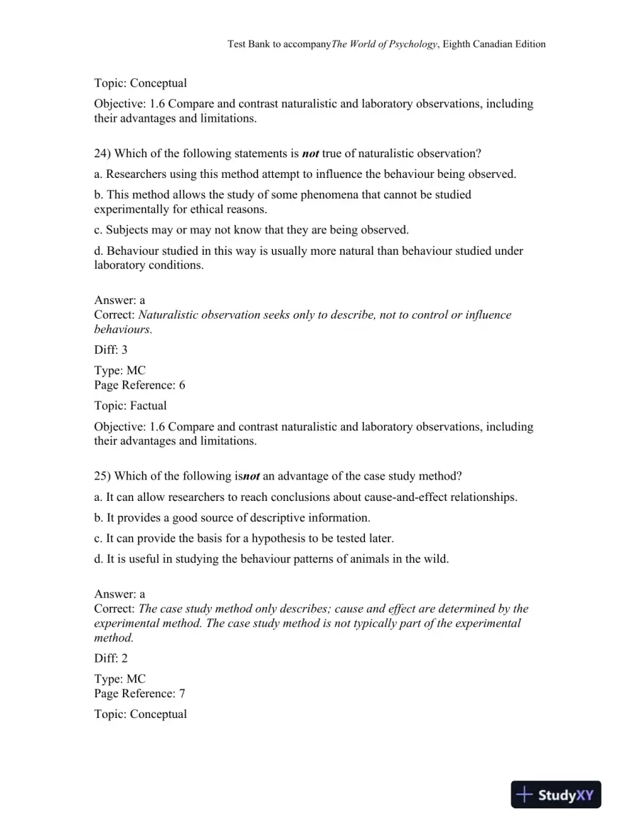 The World of Psychology, Eighth Canadian Edition Test Bank, page 12