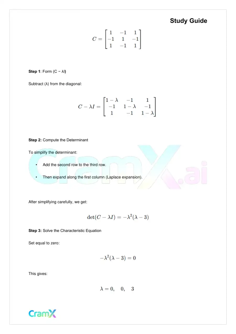 Linear Algebra – Eigenvalues and Eigenvectors, page 5