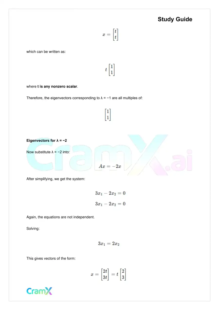 Linear Algebra – Eigenvalues and Eigenvectors, page 8