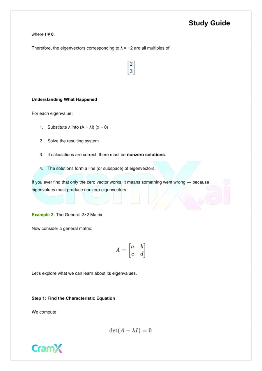 Linear Algebra – Eigenvalues and Eigenvectors, page 9
