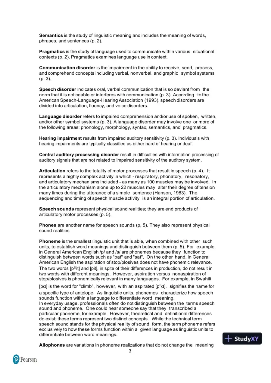 Test Bank for Articulation and Phonology in Speech Sound Disorders: A Clinical Focus, 6th Edition, page 10