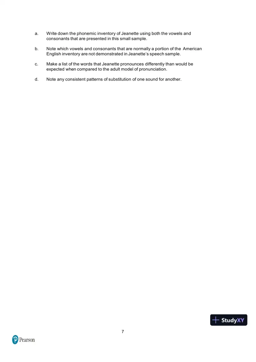 Test Bank for Articulation and Phonology in Speech Sound Disorders: A Clinical Focus, 6th Edition, page 14