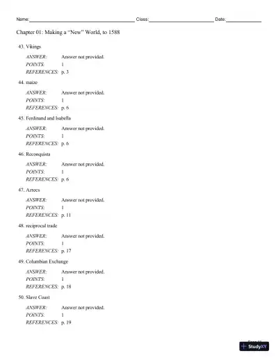 Cengage Advantage Books: Making America, Volume 1 To 1877: A History Of The United States, 7th Edition Test Bank - Page 26 preview image