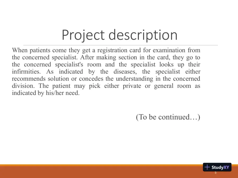 Hospital Database, page 6