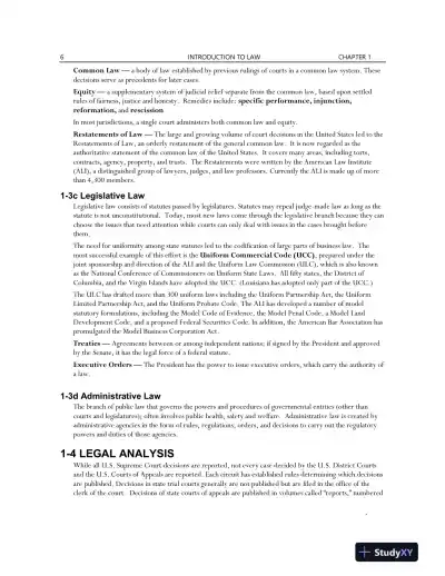 Smith And Roberson's Business Law, 17th Edition Solution Manual - Page 7 preview image