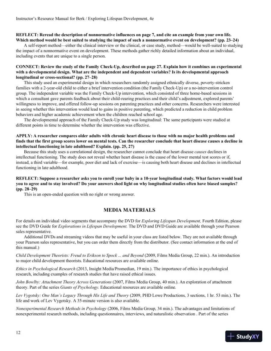 Exploring Lifespan Development, 4th Edition Class Notes, page 13