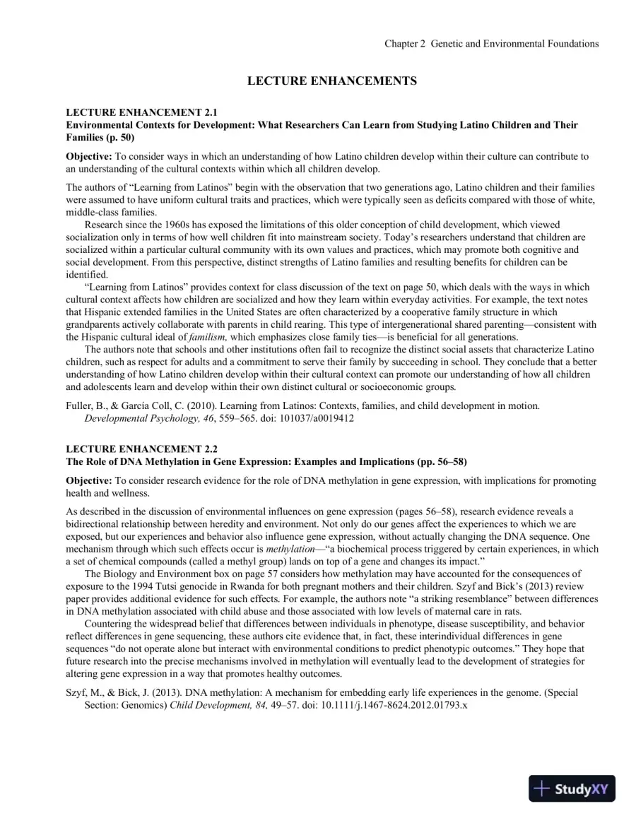 Exploring Lifespan Development, 4th Edition Class Notes, page 19
