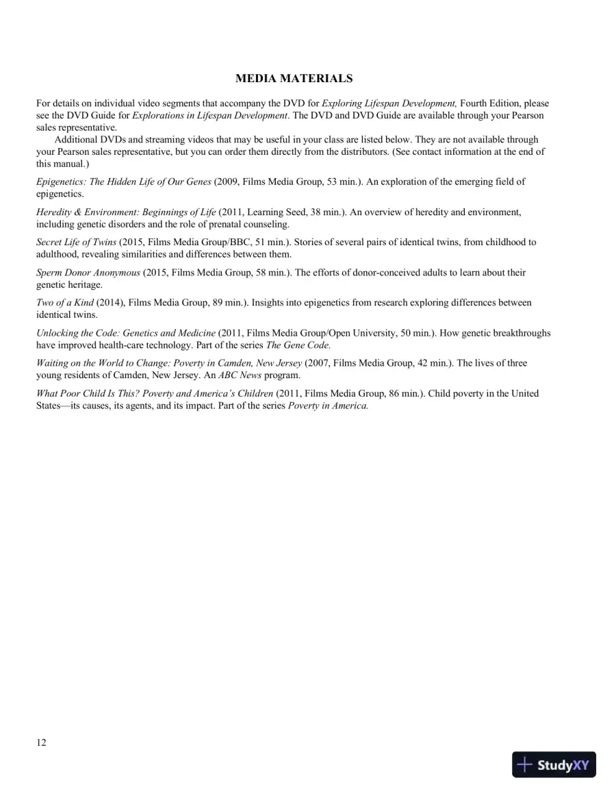 Exploring Lifespan Development, 4th Edition Class Notes, page 26