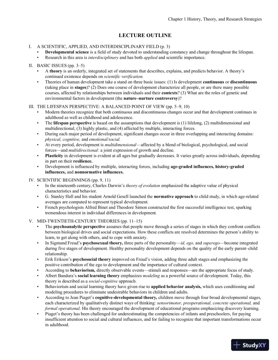 Exploring Lifespan Development, 4th Edition Class Notes, page 4