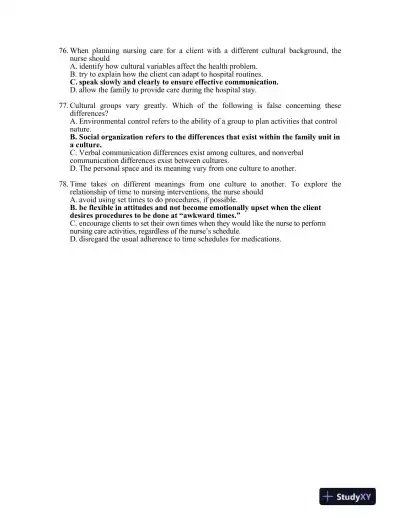 Test Bank For Transcultural Nursing Assessment and Intervention, 6th Edition - Page 13 preview image