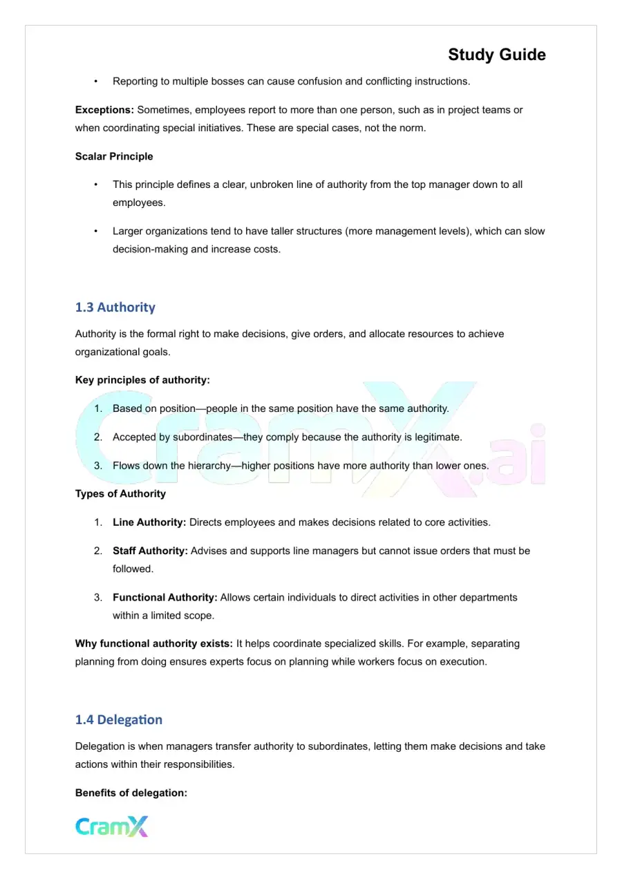 Principles of Management - Creating Organizational Structure, page 2