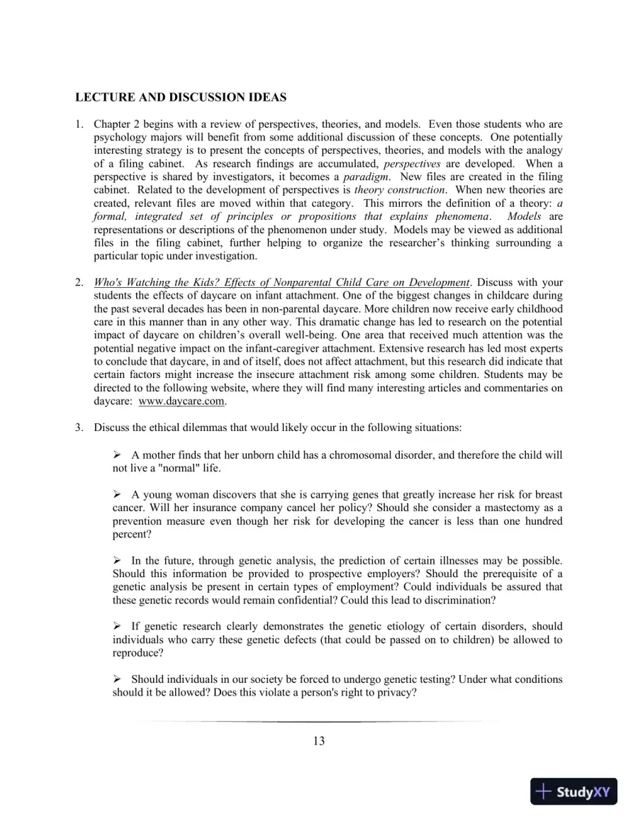 Lecture Notes for Abnormal Child and Adolescent Psychology, 8th Edition, page 16