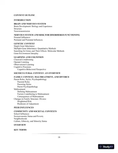 Lecture Notes for Abnormal Child and Adolescent Psychology, 8th Edition - Page 21 preview image