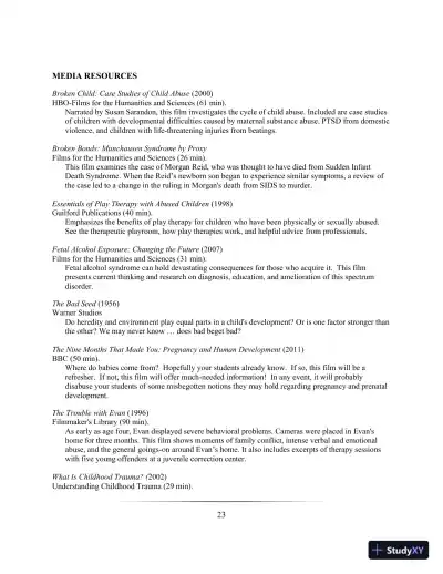 Lecture Notes for Abnormal Child and Adolescent Psychology, 8th Edition - Page 26 preview image