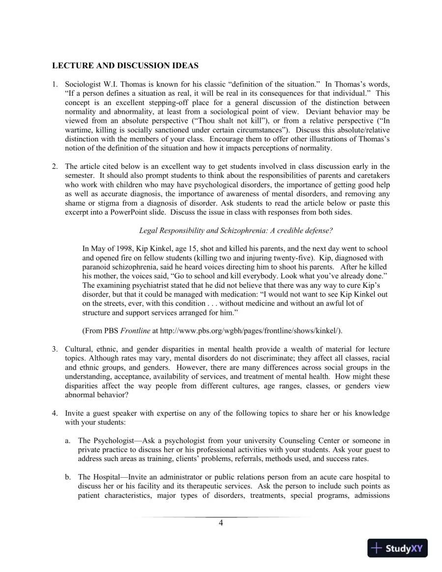 Lecture Notes for Abnormal Child and Adolescent Psychology, 8th Edition, page 7