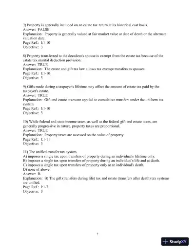 Pearson's Federal Taxation 2018 Individuals (Prentice Hall's Federal Taxation Individuals) 31st Edition Test Bank - Page 8 preview image