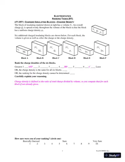 Solution Manual for E and M TIPERs Electricity And Magnetism: Electricity And Magnetism Tasks: Inspried By Physics Education Research, 1st Edition - Page 17 preview image