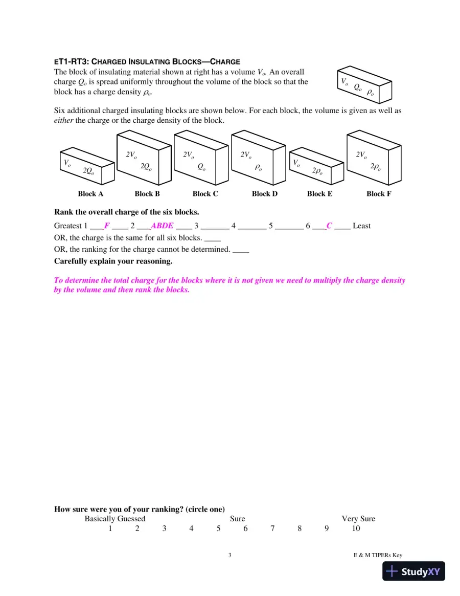 Solution Manual for E and M TIPERs Electricity And Magnetism: Electricity And Magnetism Tasks: Inspried By Physics Education Research, 1st Edition, page 19