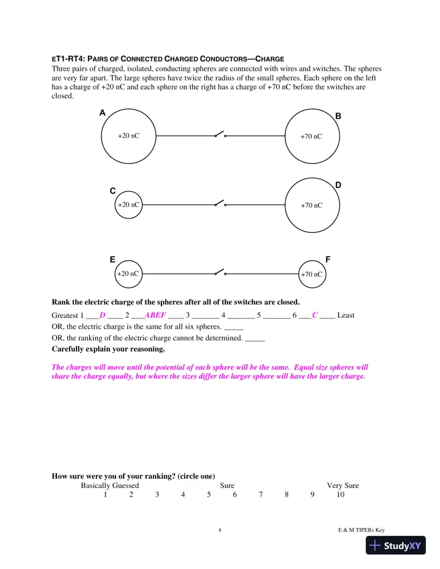 Solution Manual for E and M TIPERs Electricity And Magnetism: Electricity And Magnetism Tasks: Inspried By Physics Education Research, 1st Edition, page 20