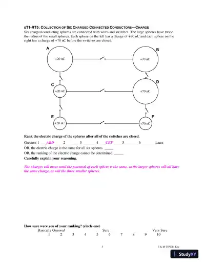 Solution Manual for E and M TIPERs Electricity And Magnetism: Electricity And Magnetism Tasks: Inspried By Physics Education Research, 1st Edition - Page 21 preview image