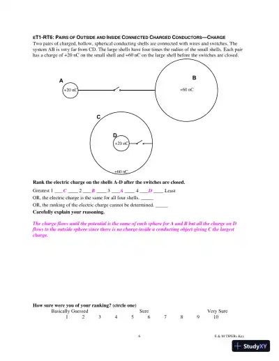 Solution Manual for E and M TIPERs Electricity And Magnetism: Electricity And Magnetism Tasks: Inspried By Physics Education Research, 1st Edition - Page 22 preview image