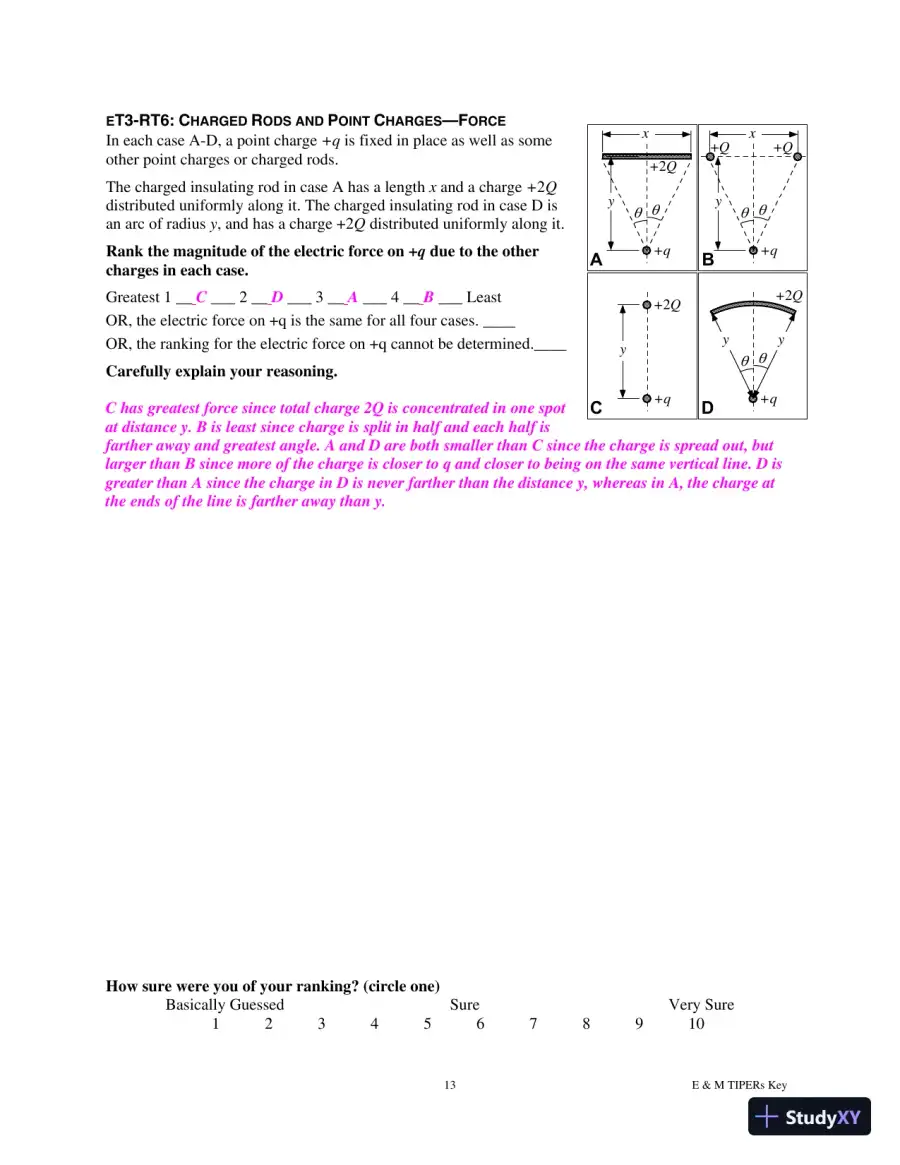 Solution Manual for E and M TIPERs Electricity And Magnetism: Electricity And Magnetism Tasks: Inspried By Physics Education Research, 1st Edition, page 29