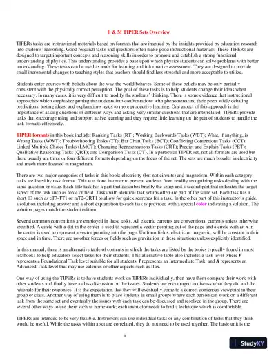 Solution Manual for E and M TIPERs Electricity And Magnetism: Electricity And Magnetism Tasks: Inspried By Physics Education Research, 1st Edition - Page 3 preview image