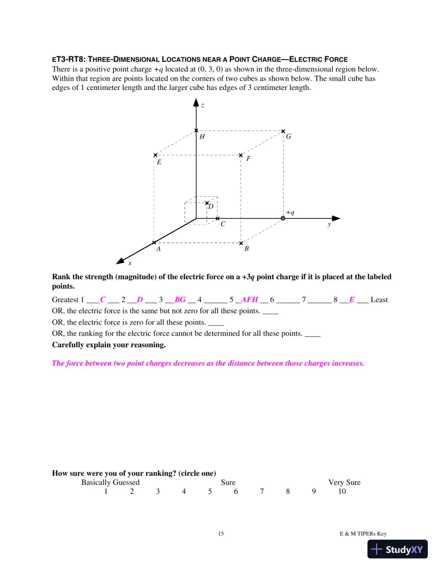 Solution Manual for E and M TIPERs Electricity And Magnetism: Electricity And Magnetism Tasks: Inspried By Physics Education Research, 1st Edition, page 31