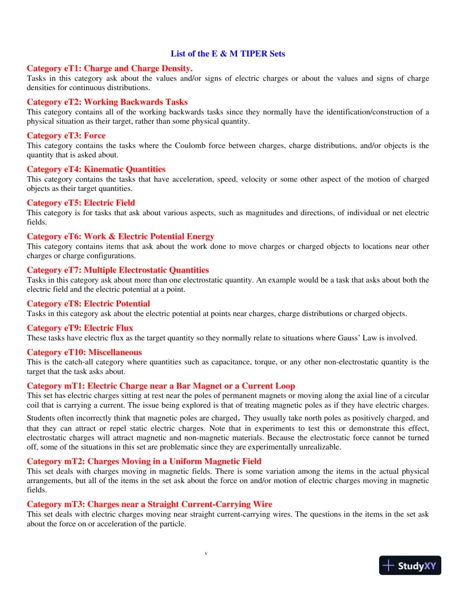 Solution Manual for E and M TIPERs Electricity And Magnetism: Electricity And Magnetism Tasks: Inspried By Physics Education Research, 1st Edition, page 6