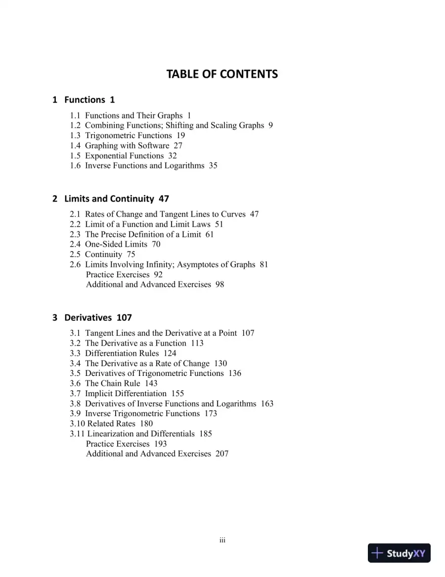 Solution Manual for University Calculus: Early Transcendentals  , 4th Edition, page 3