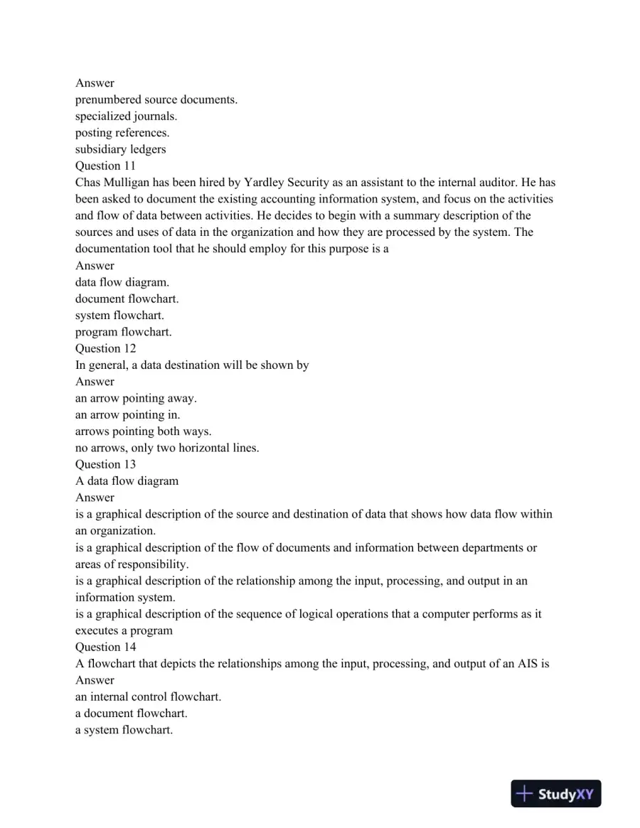 ACC 564 Final Exam Review: Key Accounting Information Systems Concepts and Fraud Detection, page 4