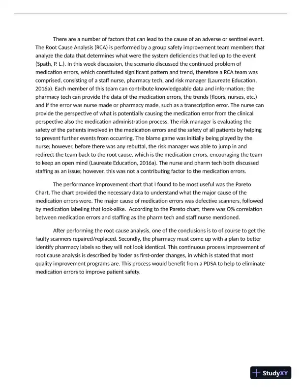 NURS4220 Week 4 Discussion (1 Completed Essay) - Page 1 preview image