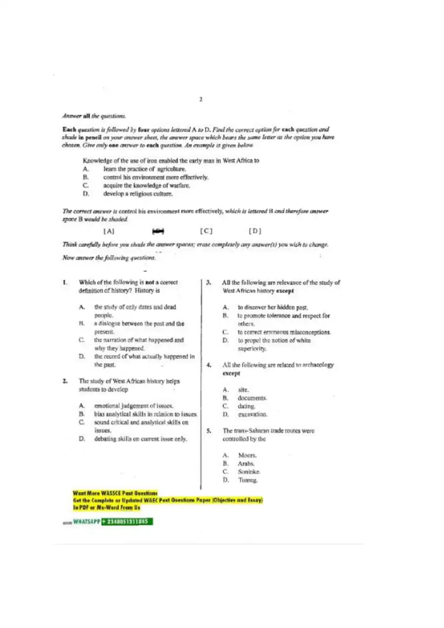 The West African Examinations Council, page 3