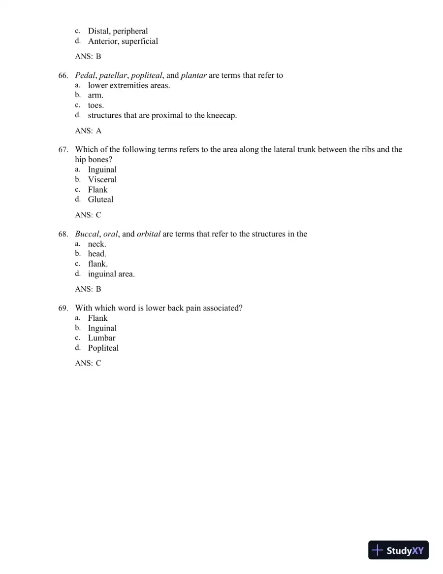 Test Bank for The Human Body in Health and Illness, 7th Edition (Chapters 1-27), page 13